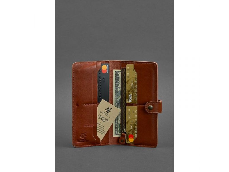 Кожаное портмоне 7.0 светло-коричневое, фото 4