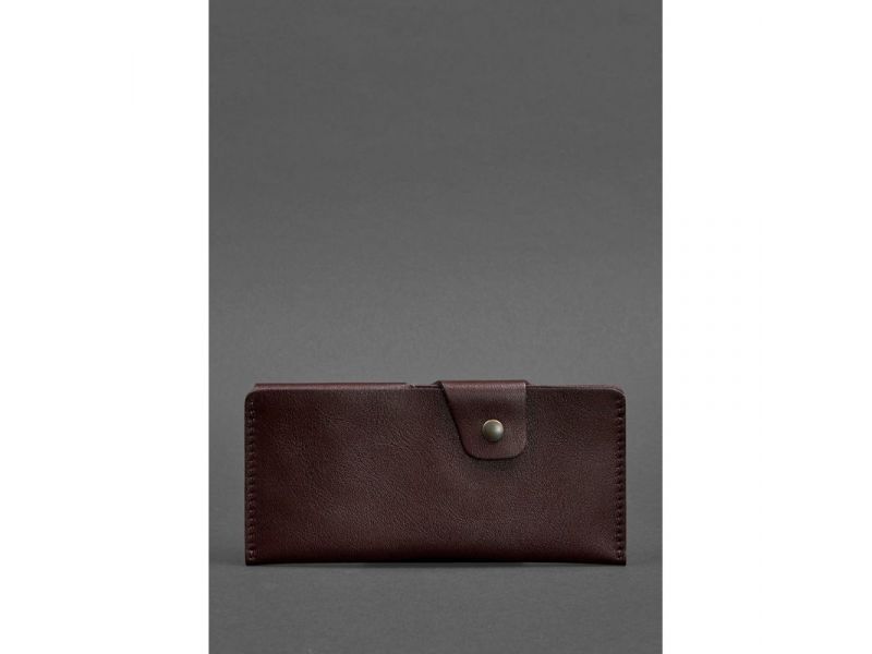 Кожаное портмоне-купюрник 8.0 бордовое, фото 1