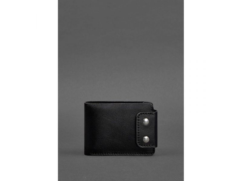 Мужское кожаное портмоне Zeus 9.0 черное, фото 1