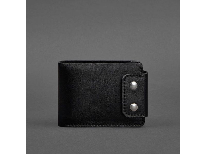 Мужское кожаное портмоне Zeus 9.0 черное, фото 4