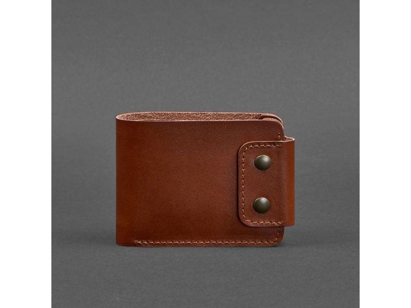 Кожаное портмоне Zeus 9.0 светло-коричневое, фото 6