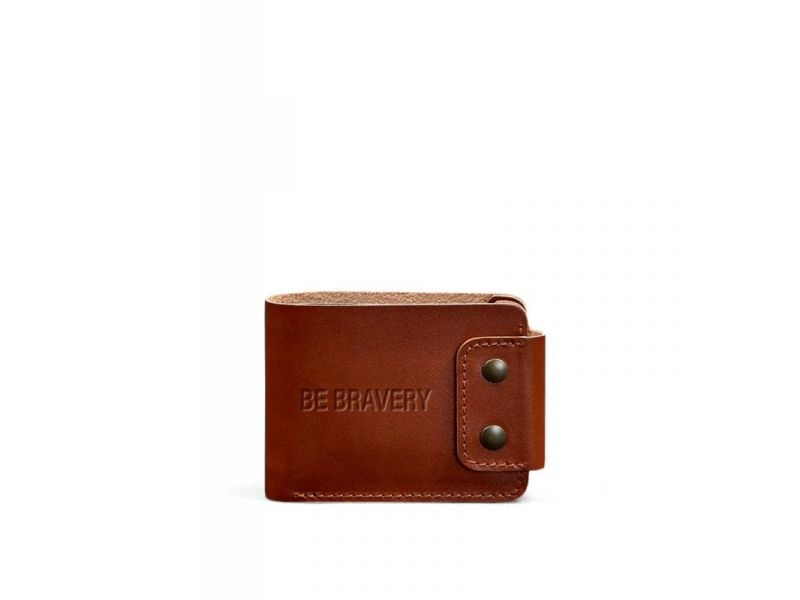 Кожаное портмоне Zeus 9.0 светло-коричневое, фото 5