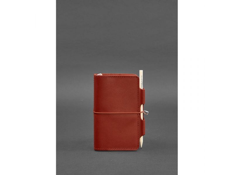 Женский кожаный блокнот (Софт-бук) 3.0 коралловый, фото 1