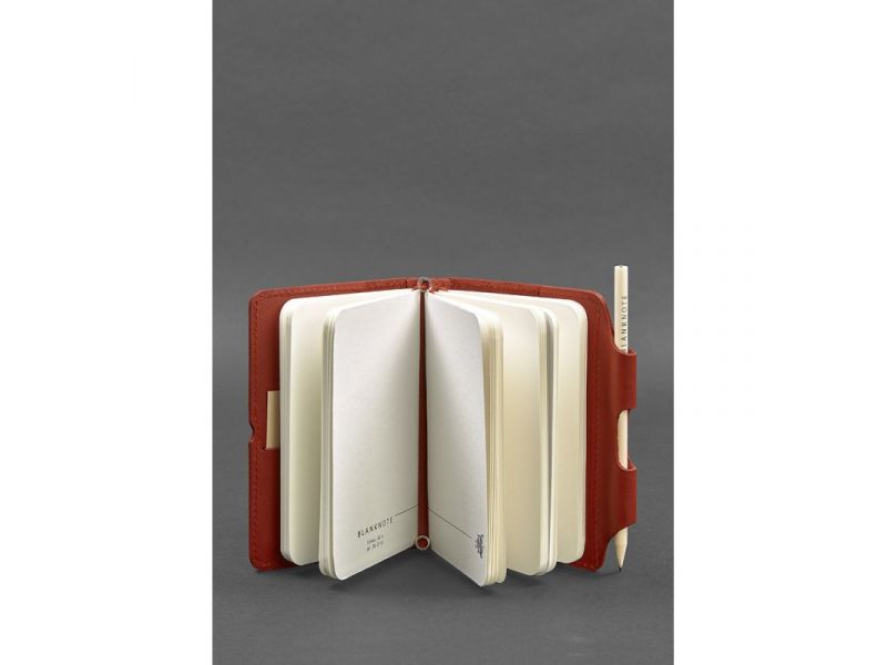 Женский кожаный блокнот (Софт-бук) 3.0 коралловый, фото 2