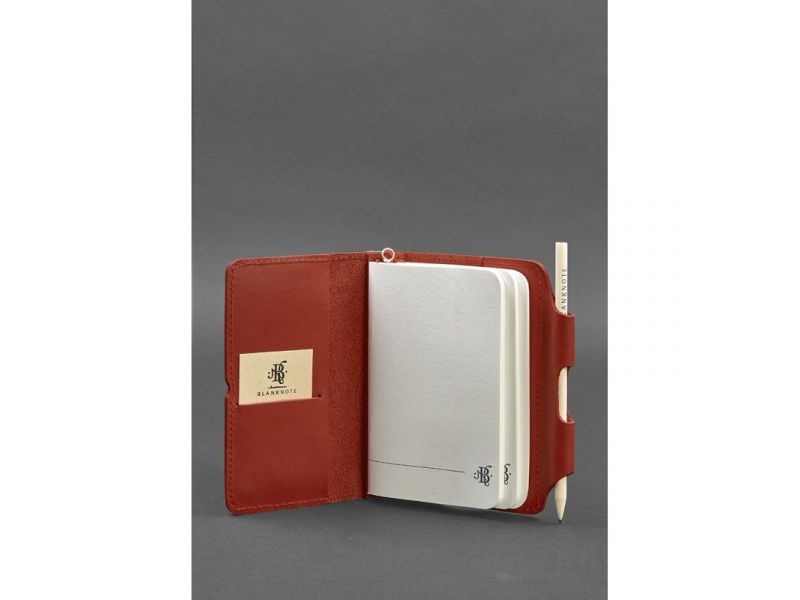 Женский кожаный блокнот (Софт-бук) 3.0 коралловый, фото 3