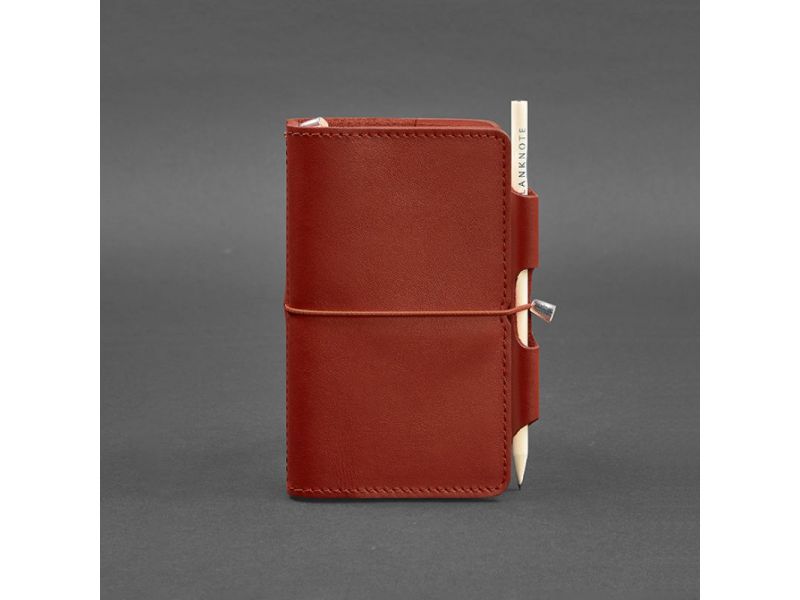 Женский кожаный блокнот (Софт-бук) 3.0 коралловый, фото 5