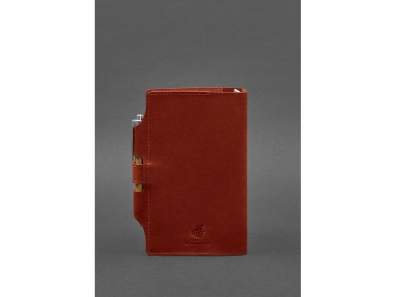 Женский кожаный блокнот (Софт-бук) 4.0 коралловый, фото 4