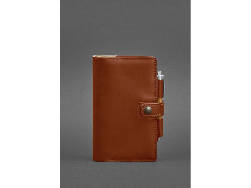 Кожаный блокнот (Софт-бук) 4.0 светло-коричневый, фото 1