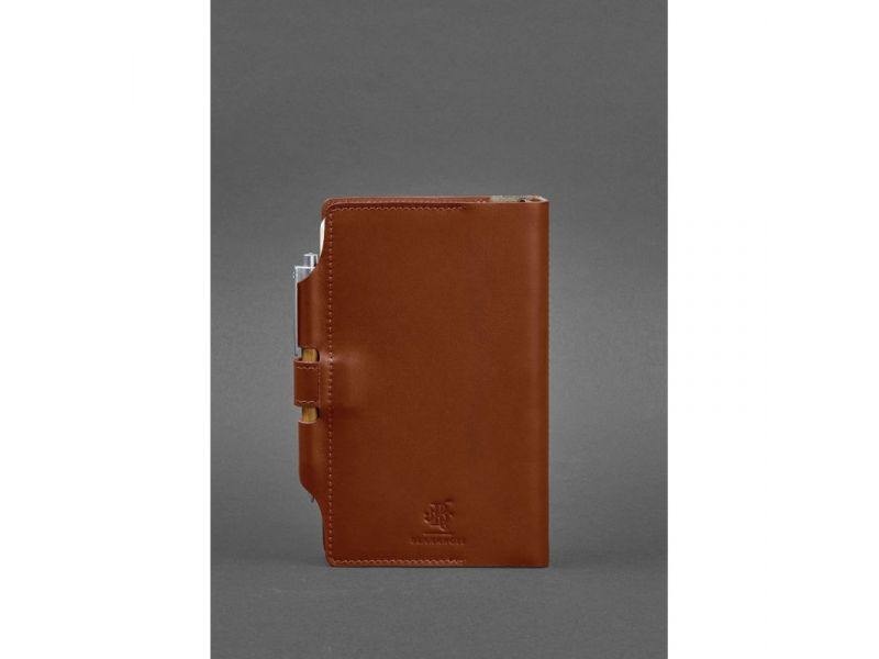 Кожаный блокнот (Софт-бук) 4.0 светло-коричневый, фото 4