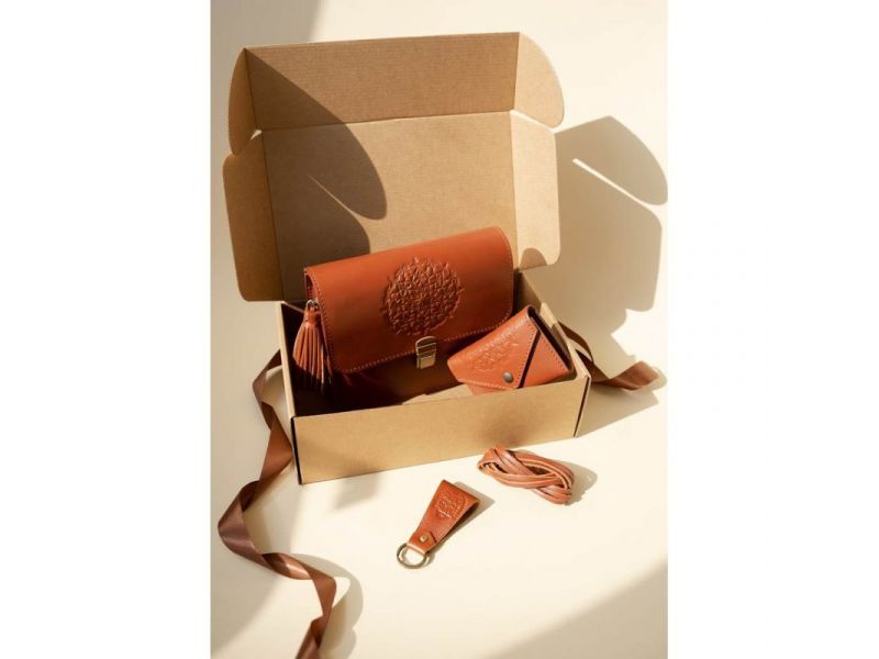 Женский подарочный набор кожаных аксессуаров Будапешт, фото 1