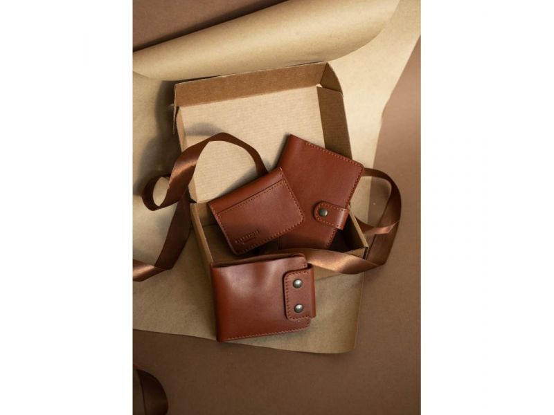 Мужской подарочный набор кожаных аксессуаров Чикаго, фото 1