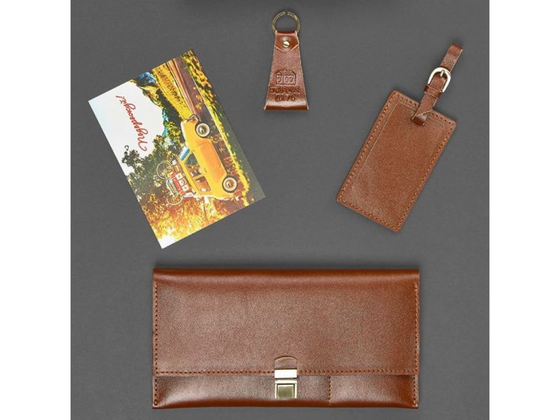Набор кожаных аксессуаров для путешественника Буэнос-Айрес, фото 3