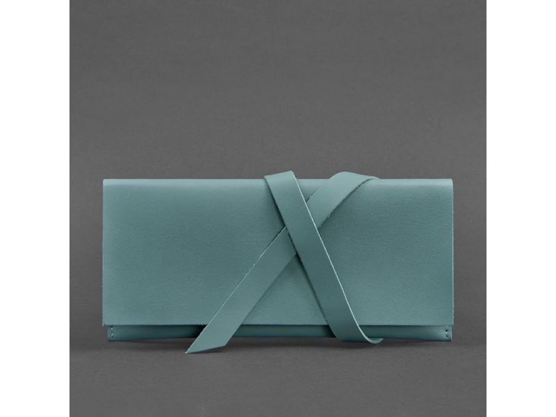 Кожаный женский тревел-кейс Voyager 1.0 бирюзовый, фото 4