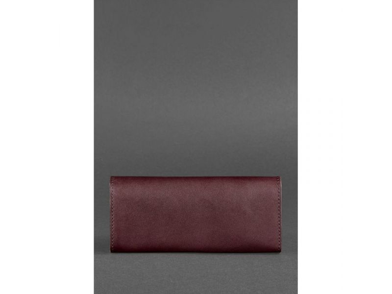Женский кожаный кошелек Керри 1.0 бордовый краст, фото 5
