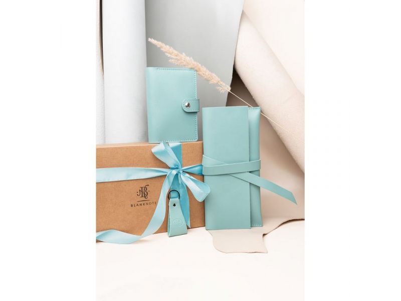 Набор кожаных аксессуаров для путешественника Тиффани, фото 1