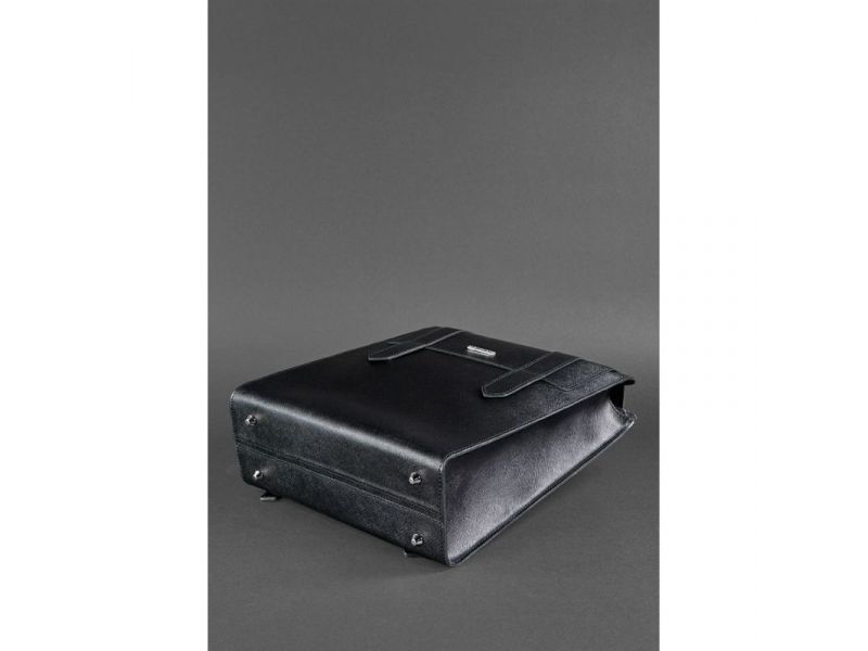 Женский кожаный черный рюкзак Blackwood, фото 5