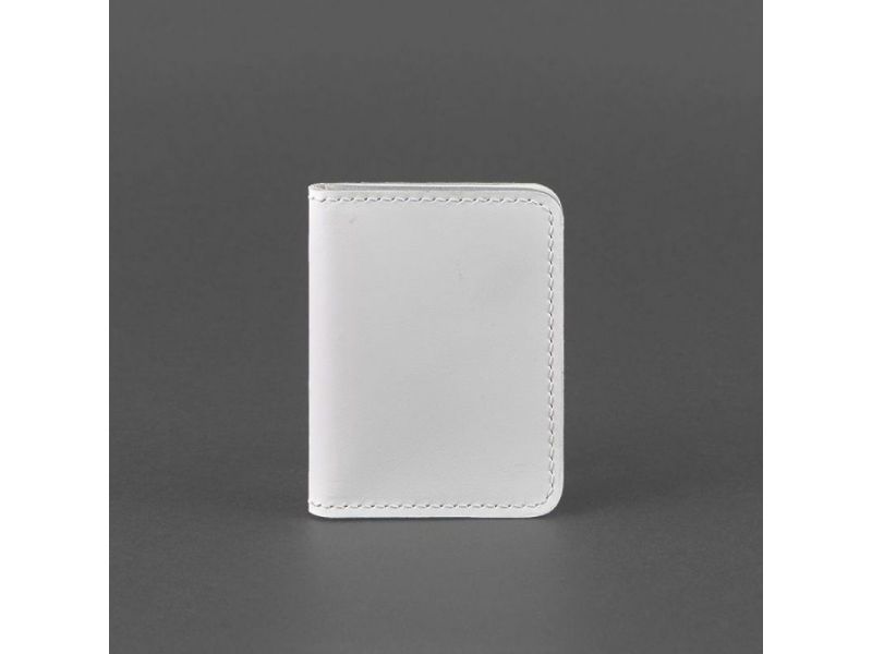 Женская кожаная обложка для ID-паспорта и водительских прав 4.0 Белая, фото 5