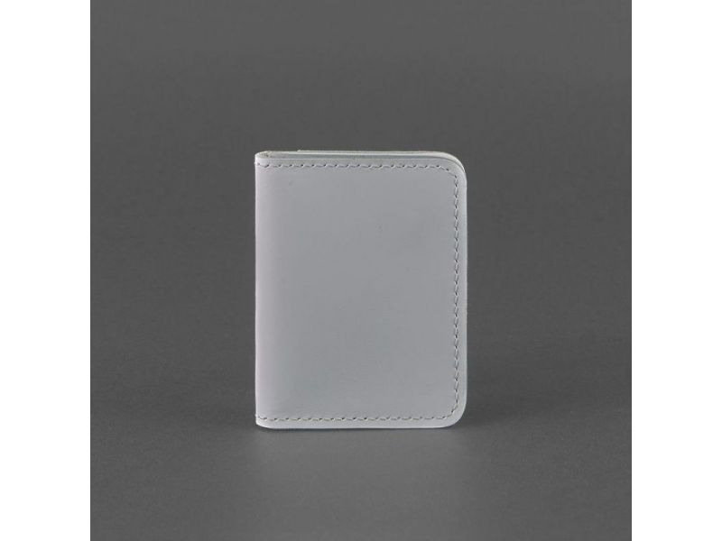 Женская кожаная обложка для ID-паспорта и водительских прав 4.0 Серая, фото 5