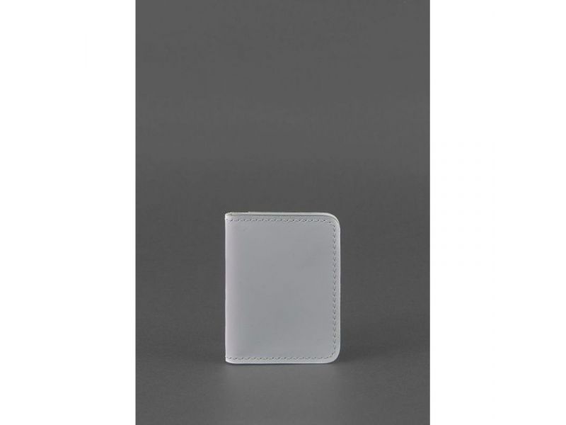 Женская кожаная обложка для ID-паспорта и водительских прав 4.0 Серая, фото 1