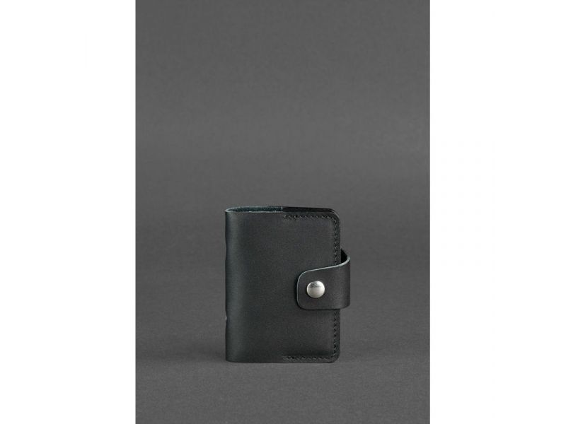 Кожаный кард-кейс 7.1 (Книжечка) черный, фото 1