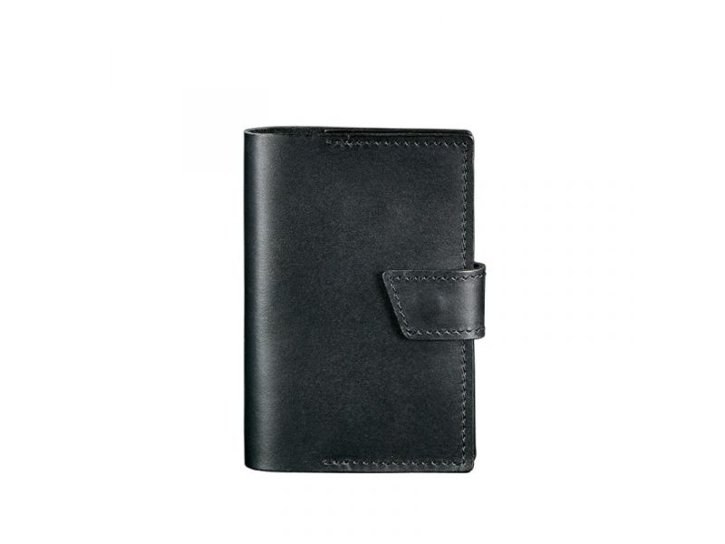 Кожаная обложка для паспорта 4.0 черная, фото 6