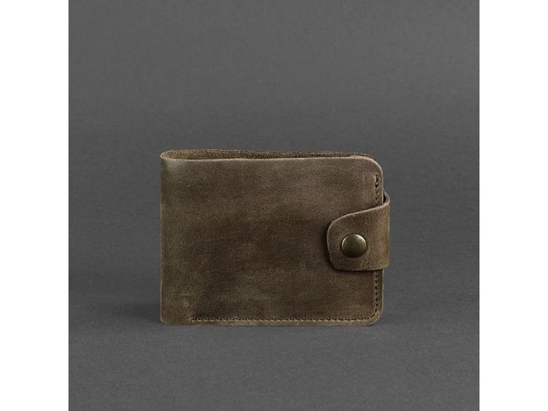 Кожаное портмоне 4.3 темно-коричневый Crazy Horse, фото 5