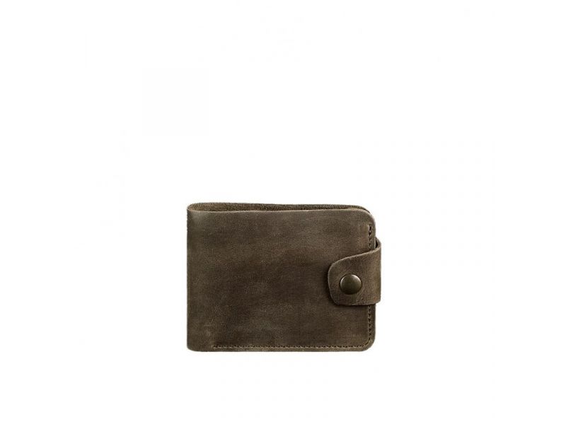 Кожаное портмоне 4.3 темно-коричневый Crazy Horse, фото 6