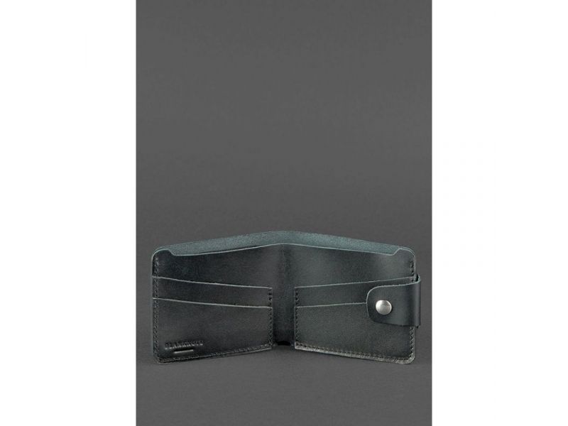 Кожаное портмоне 4.3 черное, фото 3