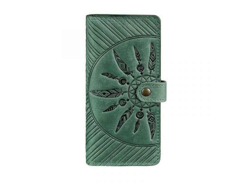 Кожаное женское портмоне 7.0 Инди Зеленый, фото 6