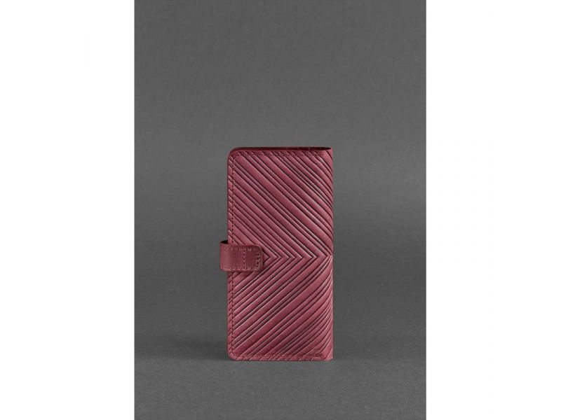 Кожаное женское портмоне 7.0 Инди Бордовый, фото 5