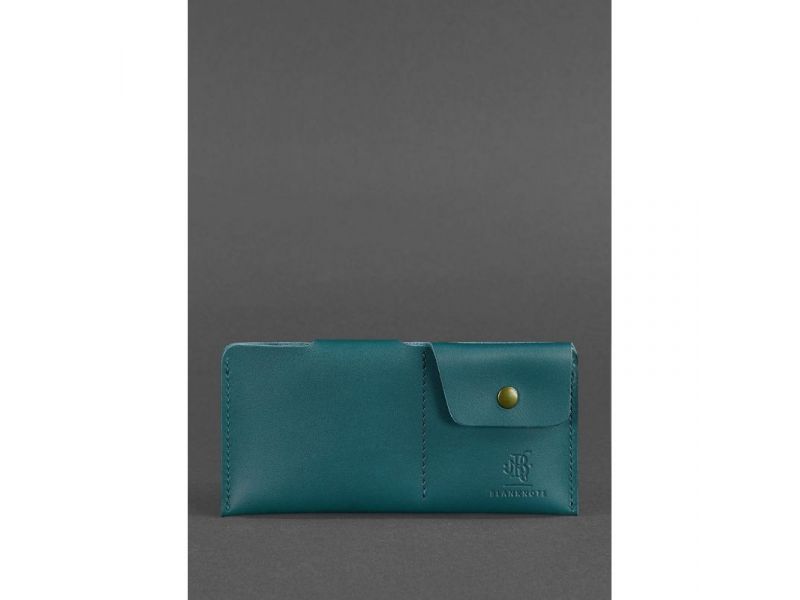 Кожаное портмоне-купюрник 8.0 зеленое, фото 3