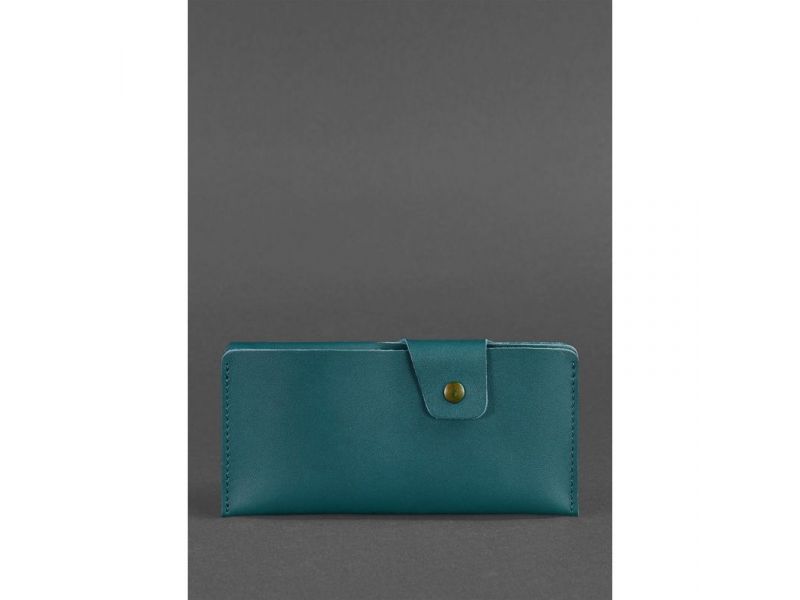 Кожаное портмоне-купюрник 8.0 зеленое, фото 1