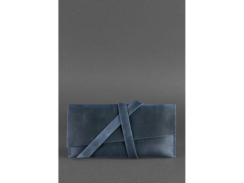 Кожаный тревел-кейс Voyager 1.2 синий Crazy Horse, фото 1