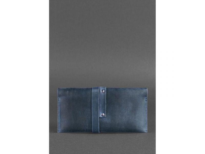 Кожаный тревел-кейс Voyager 1.2 синий Crazy Horse, фото 3