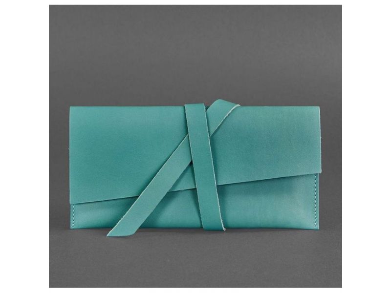 Кожаный женский тревел-кейс Voyager 1.2 Бирюзовый, фото 4