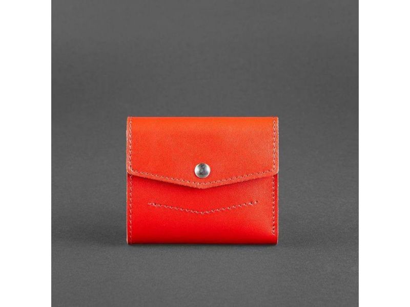 Женский кожаный кошелек 2.1 Ярко-красный, фото 5
