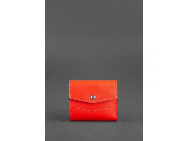 Женский кожаный кошелек 2.1 Ярко-красный, фото 1