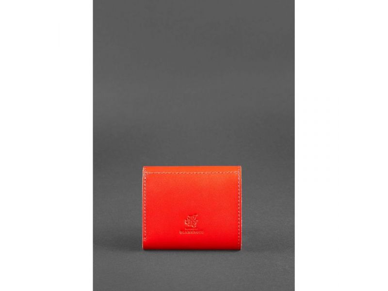 Женский кожаный кошелек 2.1 Ярко-красный, фото 4