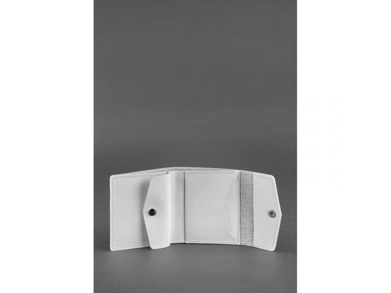 Женский кожаный кошелек 2.1 Белый, фото 3