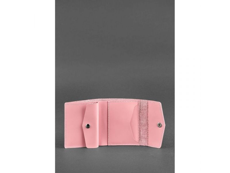 Женский кожаный кошелек 2.1 Розовый, фото 3
