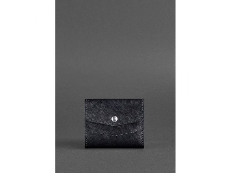 Кожаный кошелек 2.1 черный Blackwood, фото 1