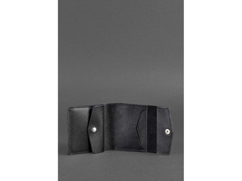 Кожаный кошелек 2.1 черный Blackwood, фото 3