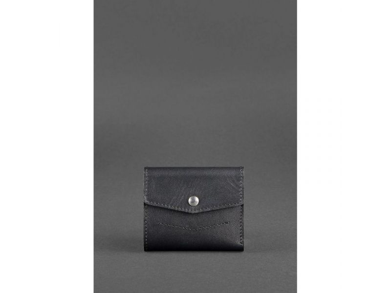 Кожаный кошелек 2.1 черный, фото 1