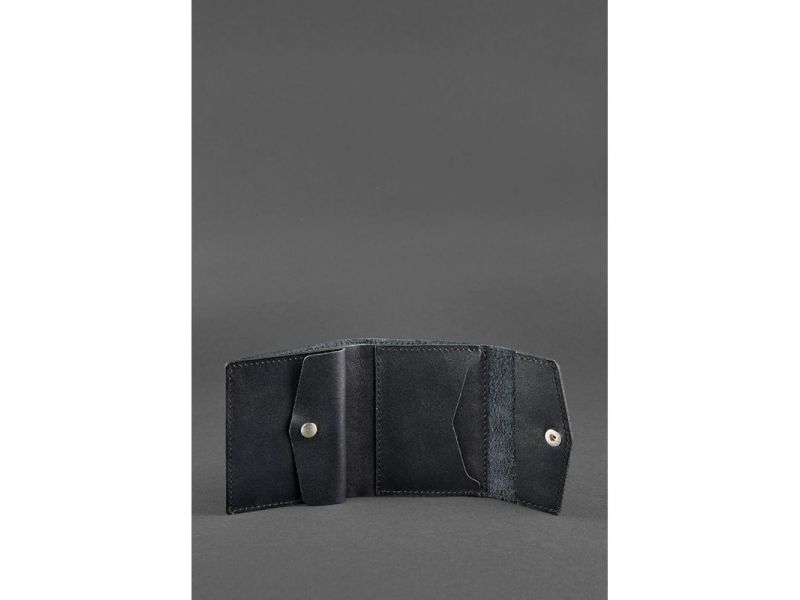 Кожаный кошелек 2.1 черный, фото 3