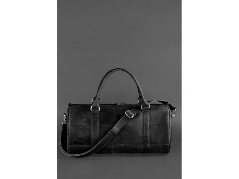 Кожаная сумка Harper черная Crazy Horse, фото 2