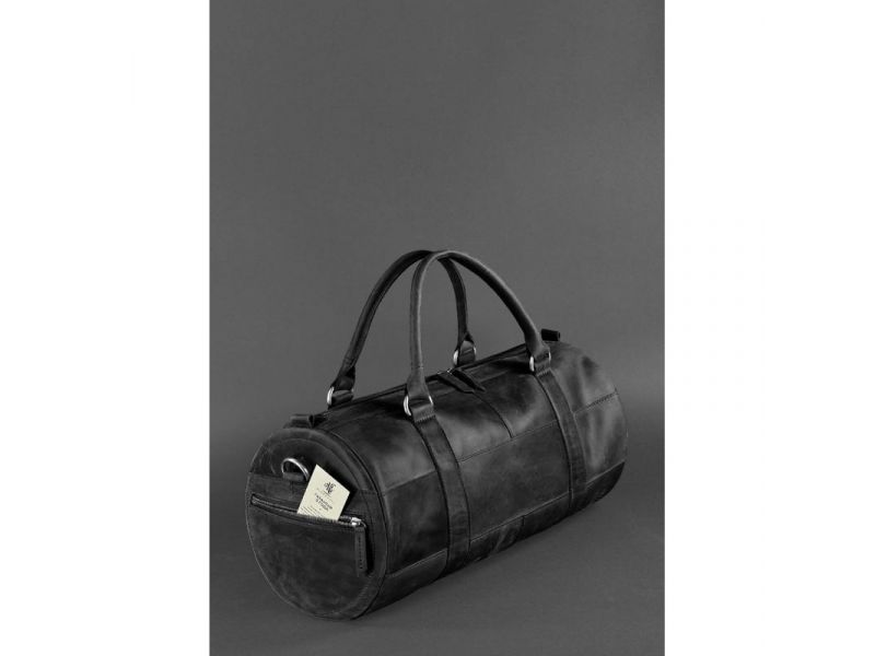 Кожаная сумка Harper черная Crazy Horse, фото 3