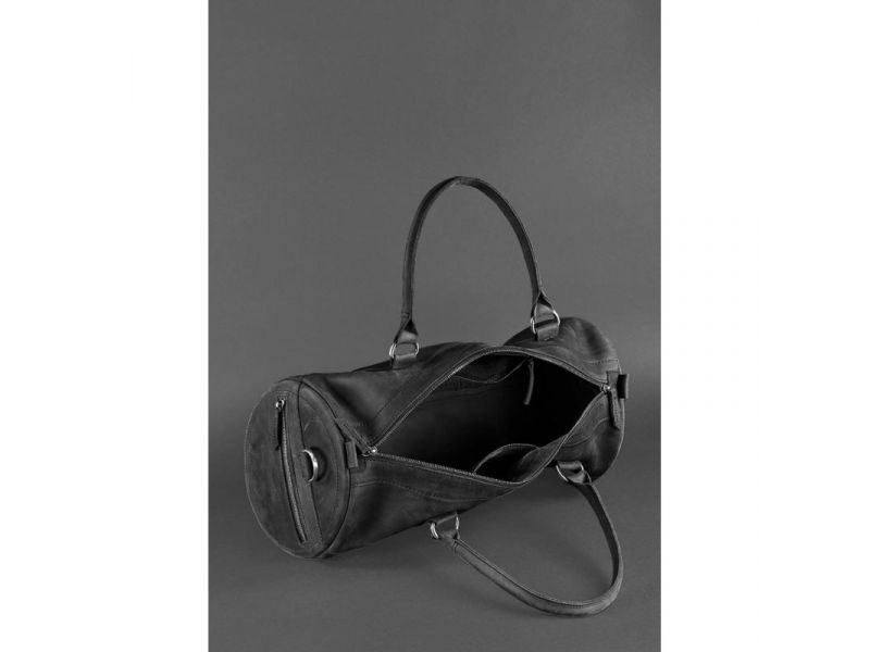 Кожаная сумка Harper черная Crazy Horse, фото 4