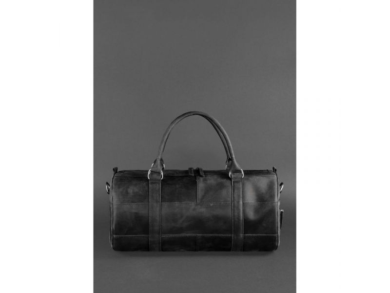 Кожаная сумка Harper черная Crazy Horse, фото 6