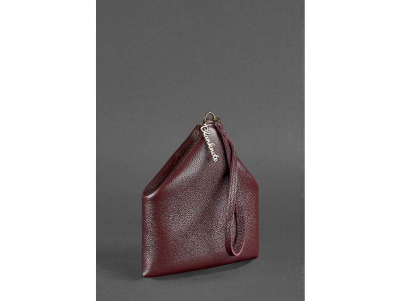 Кожаная женская сумка-косметичка Пирамида Марсала, фото 5