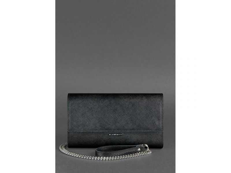 Женская кожаная сумка-трансформер черная Blackwood, фото 3